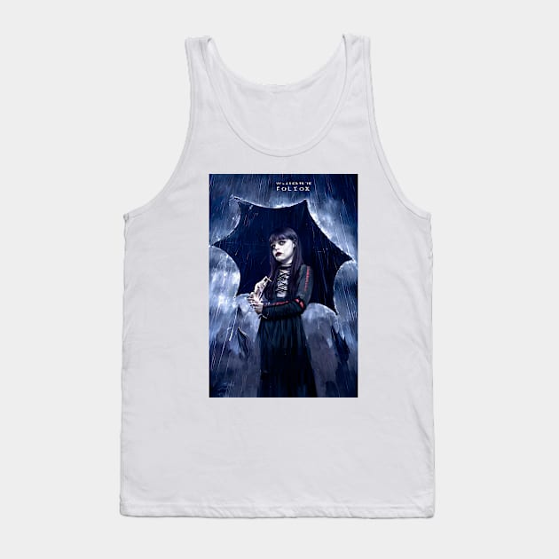 Wednesday Addams Series Cover Recreated 3 Tank Top by AIPerfection